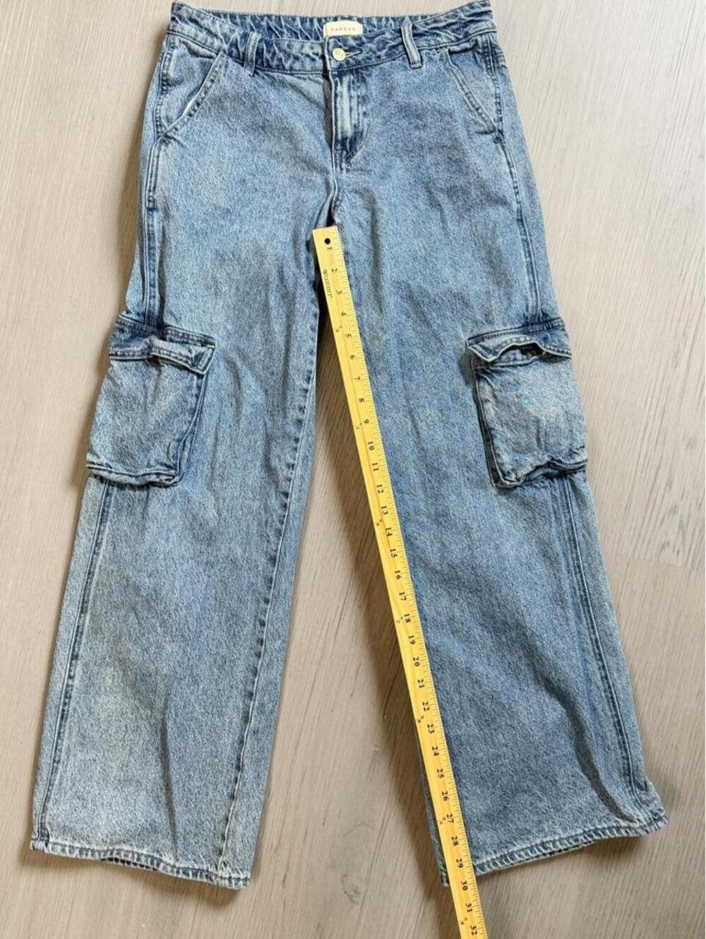PacSun Casey Low Rise Baggy Jeans Light Wash Wide Leg Size 26 - Picture 4 of 8